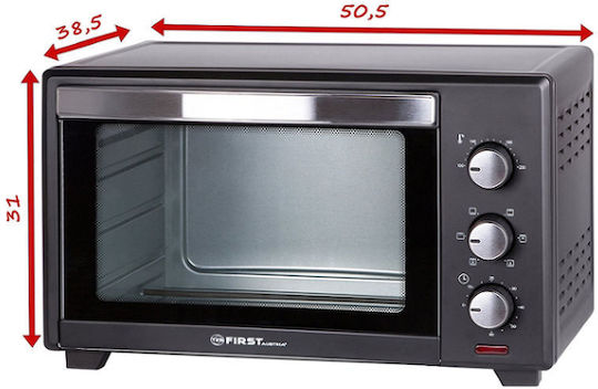 First Austria Electric Countertop Oven 30lt with Hot Air Function and No Burners