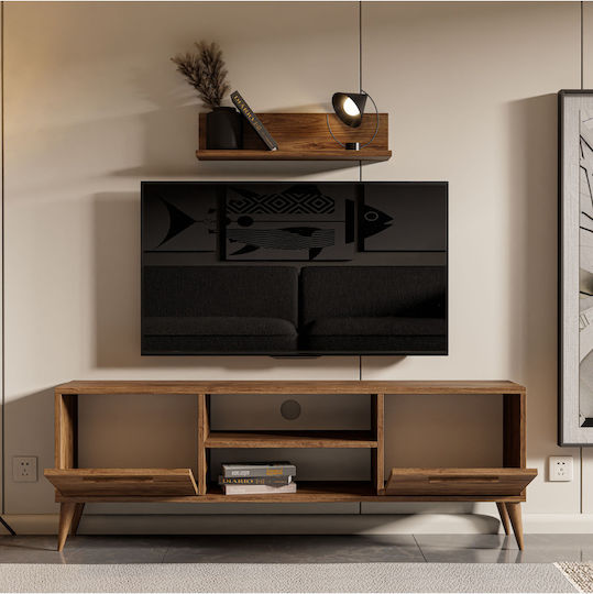 Έπιπλο TV Επιδαπέδιο Καφέ 138x30x45εκ. Έπιπλο TV Επιδαπέδιο Καφέ 138x30x45εκ.