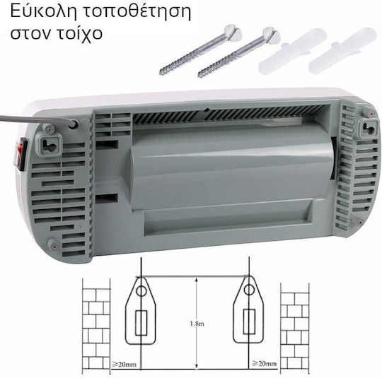 First Austria Ceramic Fan Heater Room Wall 2000W