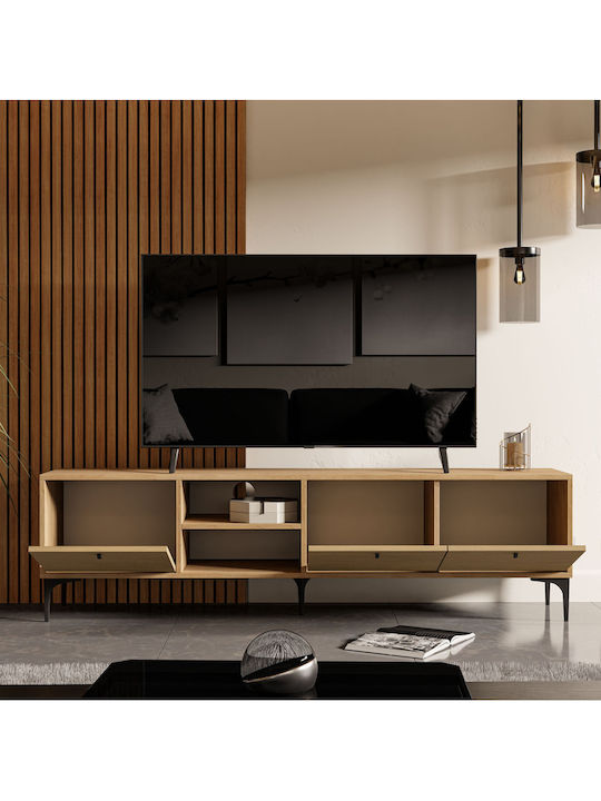 Brown TV Stand L180xD35xH51cm