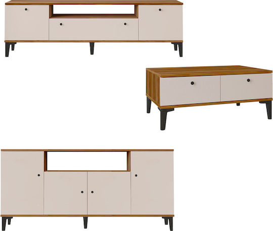 SteweHome Σετ Σαλονιού 3τμχ STE-020299-P20299