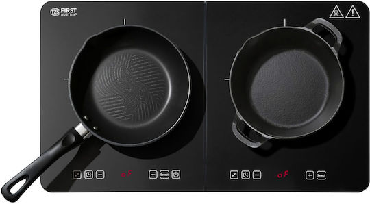 First Austria FA-5095-5 Kochplatten Herdtyp Induktion Doppel Schwarz