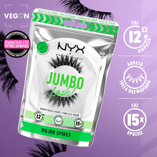 NYX Professional Makeup Jumbo Lash! Eyelashes Major Spikes Black