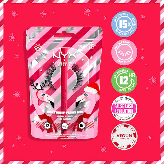NYX Professional Makeup Jumbo Lash Μαύρες με Κόλλα