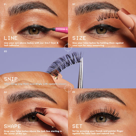 NYX Professional Makeup Jumbo Lash False Eyelashes Spiky Fringe Black