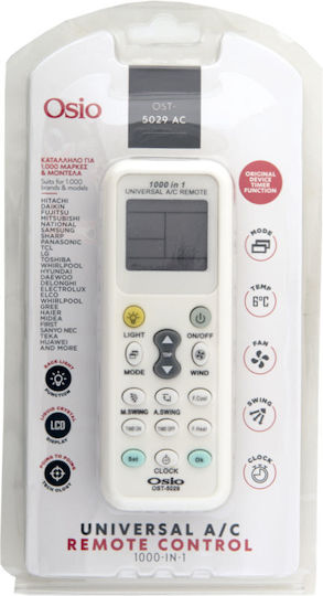 Osio OST-5029-AC Universal Klimaanlagen-Fernbedienung