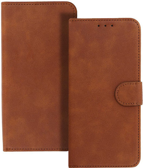 Wonder Common Universal Book Case Size L For iPhone 6 Plus 7 Plus 8 Plus Xs Max 11 Pro Max Samsung S20 FE S21 FE S10 Plus A10 A32 A54 Xiaomi 12 Lite Huawei P30 Pro Brown Mobile Phone Case