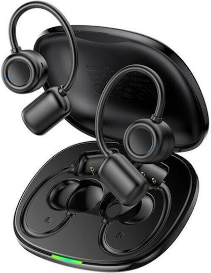 Remax OWS-22 Earbud / Open Ear Bluetooth Handsfree Headphones with Charging Case Black