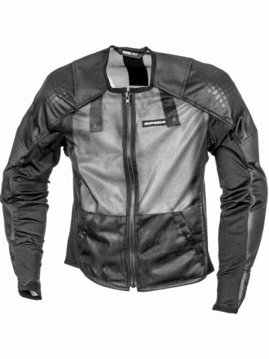 Spidi Base 1 Armor Ανδρικό Μπουφάν Μηχανής 4 Εποχών Μαύρο
