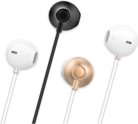 WK WE300 In-ear Handsfree με Βύσμα 3.5mm Ροζ