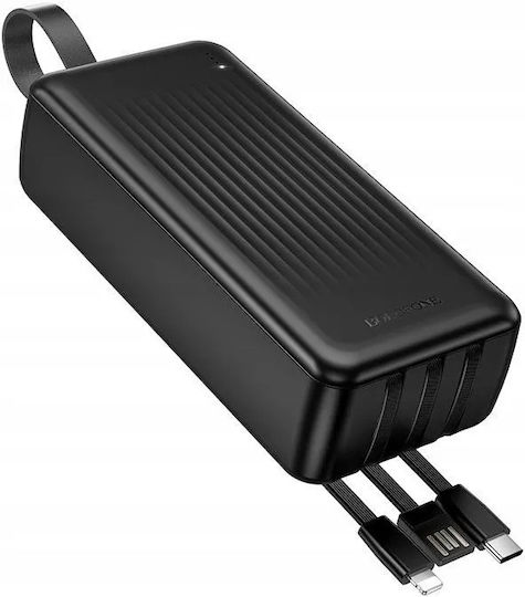 Borofone BJ79B Power Bank 30000mAh με Θύρα USB-A και Θύρα USB-C Μαύρο