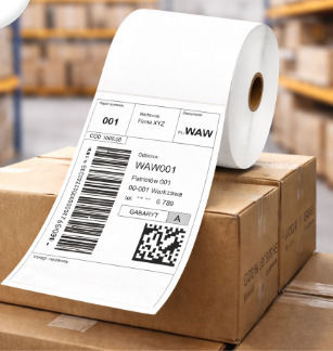 Appack 500 Self-Adhesive Labels on Roll for Label Printer 100x150mm