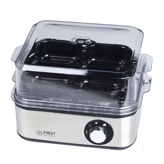 First Austria Egg Cooker 8 Positions 500W Silver