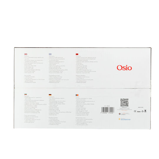 Osio Electric 2 in 1 Stick & Handheld Vacuum 600W Red OVC-4410