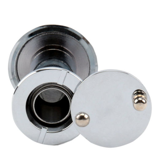 Olympia S 10 Peephole 180° with Diameter 16mm for Door Thickness 35-60mm Silver