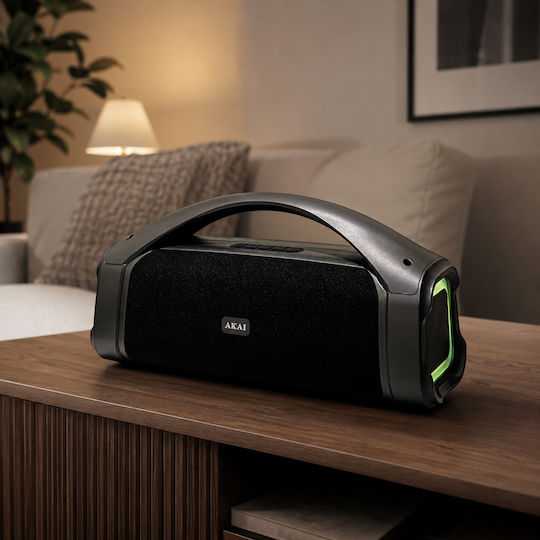 Akai Proffesional Ηχείο Bluetooth 15W με Ραδιόφωνο και Διάρκεια Μπαταρίας έως 1 ώρες Μαύρο ABTS-09