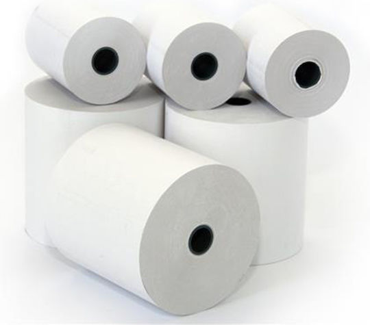 Thermische Kassenbons 57x50mm mit Länge 25m 48g/m² 60Stücke