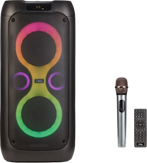 Osio Boxă Karaoke cu Microfon Fără Fir și Efecte de Iluminare OBT-8050 OBT-8050 Negru