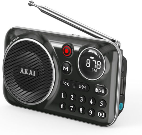 Akai Proffesional APR-500 Ραδιοφωνάκι με Bluetooth και USB Μαύρο