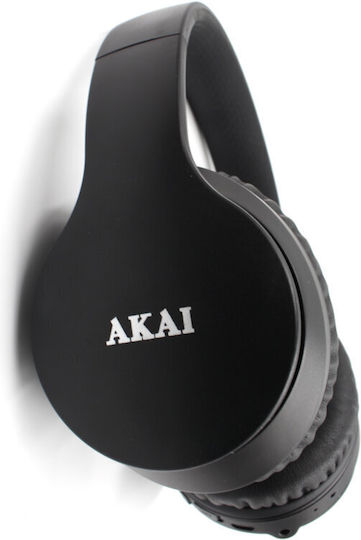 Akai Proffesional Wireless / Wired Over Ear Headphones with Radio with 8 hours of Operation Black