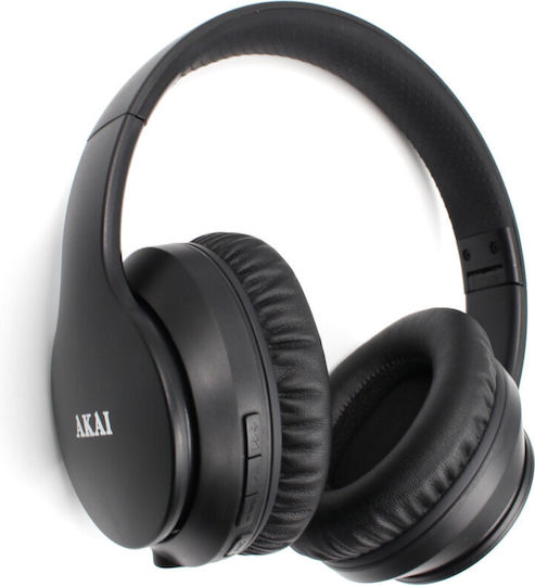 Akai Proffesional Wireless / Wired Over Ear Headphones with Radio with 8 hours of Operation Black