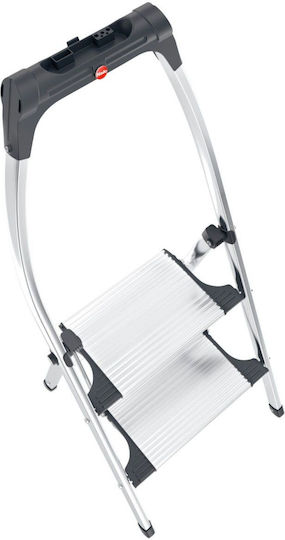 Hailo Aluminum Ladder with 2 Steps