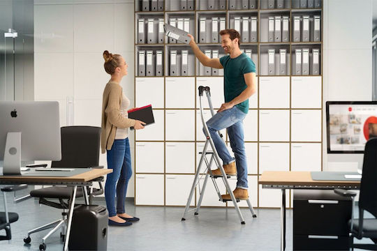 Hailo Aluminum Ladder with 2 Steps