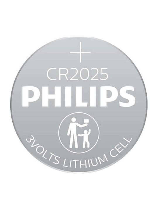 Philips Μπαταρίες Λιθίου Ρολογιών CR2025 3V 5τμχ