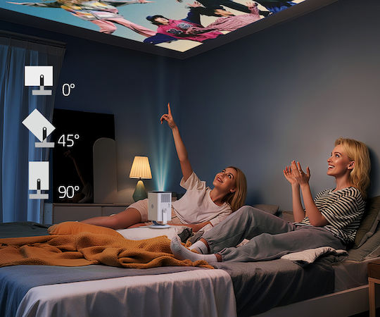 HP MC400 Projector LCD HD LED Lamp with Built-in Speakers White