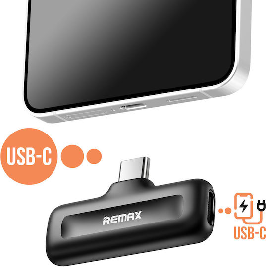Remax K11 Wireless Condenser (Small Diaphragm) Microphone Πέτου, Clip On for Mobile
