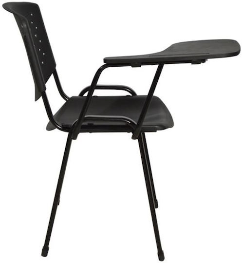 Freebox Black Classroom Chair with Tablet Arm 52x55x77cm