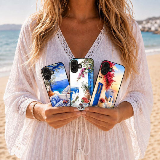 Калъф Sonique Greek Island Muse Series Nothing Phone 3a Pro Залезът на Санторини