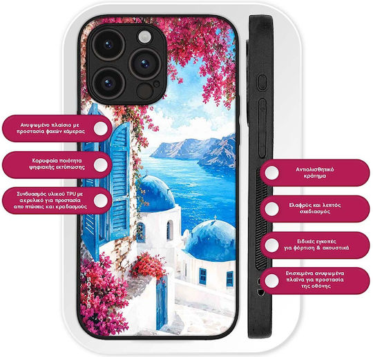 Sonique Greek Island Muse Series Honor 90 Lite 5g Case Santorini Light Blue