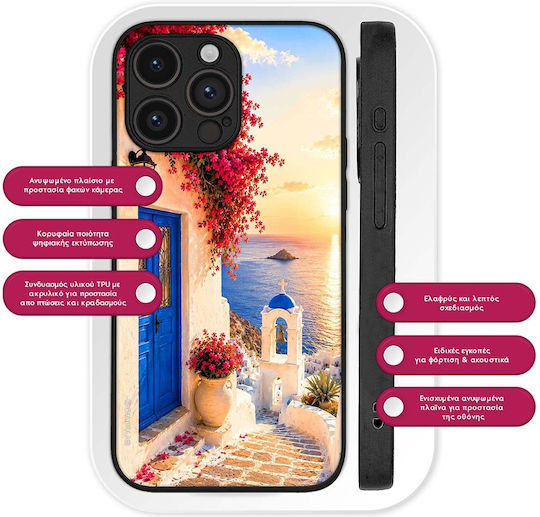 Калъф Sonique Greek Island Muse Series Honor Magic5 Lite 5g Залезът на Санторини