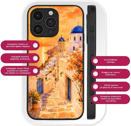 Sonique Greek Island Muse Series Motorola Moto G06 4G Moto G06 Power 4G Sunset In Oia Case