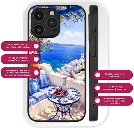 Sonique Greek Island Muse Series Motorola Edge 50 5G Aegean View Mobile Phone Case