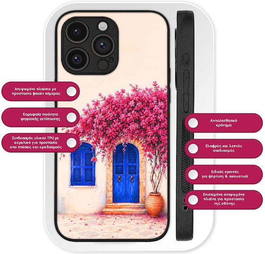 Калъф Sonique Greek Island Muse Series Realme 12 5g Realme 12x Розова Букаμβилия