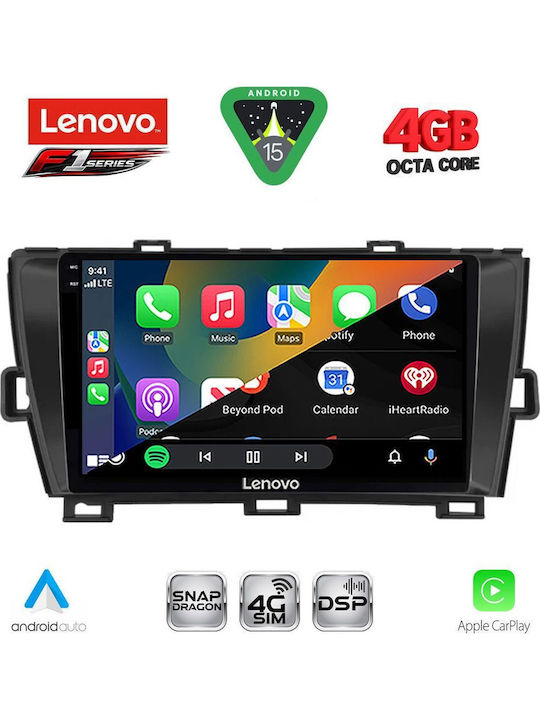 Lenovo Car Audio System for Toyota Prius 2009-2015 Bluetooth USB WiFi GPS Apple CarPlay Android Auto with 9" Touch Screen