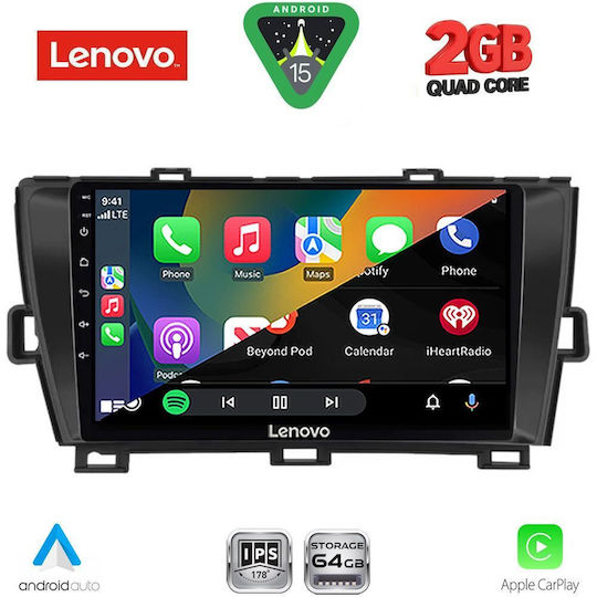 Lenovo Sistem Audio Auto Pentru Toyota Prius 2009-2015 Bluetooth USB Wi-Fi GPS Apple CarPlay Android Auto Cu Ecran Tactil 9"