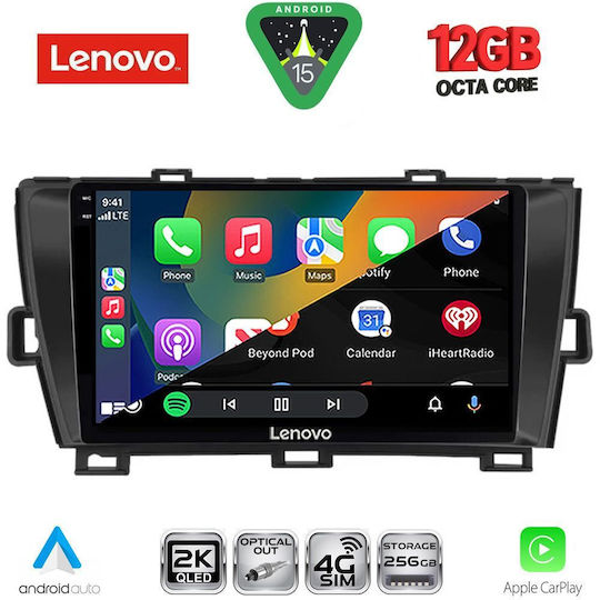 Lenovo Car Audio System for Toyota Prius BMW X1 / X3 / X4 2009-2015 (Bluetooth/USB/WiFi/GPS/Apple CarPlay/Android Auto) with 9" Touch Screen