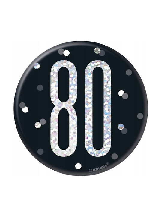 Pinuri Metalice Emblemă 80 De Ani Negru Lucios Holo
