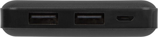 Blow PB10A Power Bank 10000mAh with 2 USB-A Ports and USB-C Port Black