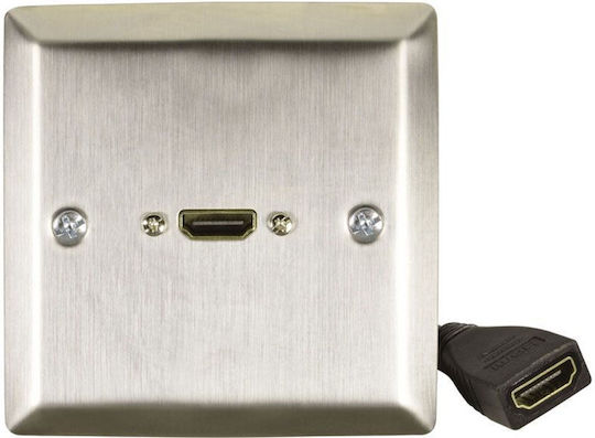 Avlink 123.390uk Steel Wall-Mounted HDMI Socket Piece