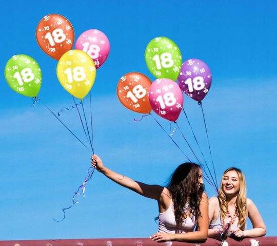 Set 5 Baloane Numere Latex Bej 40 cm