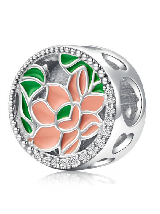 Pandora Charm από Ασήμι με Ζιργκόν Ροζ