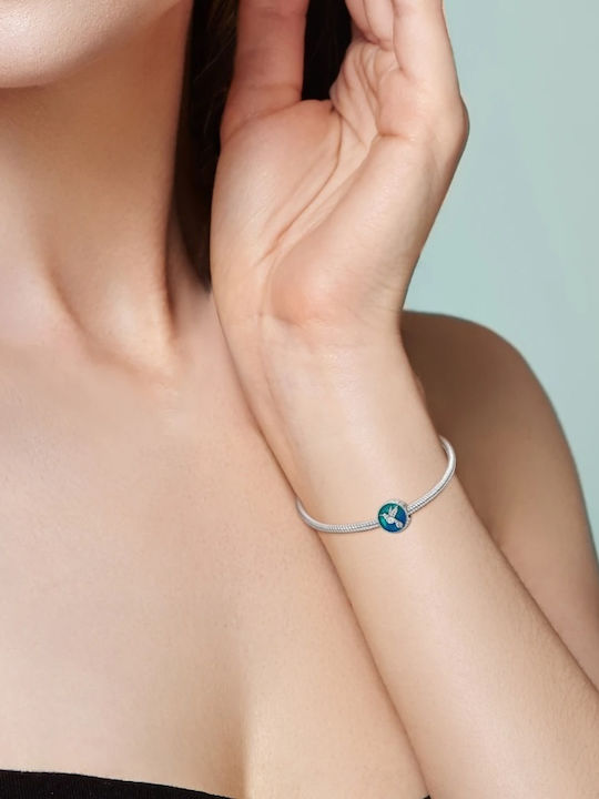 Pandora Charm από Ασήμι με Ζιργκόν Μπλε