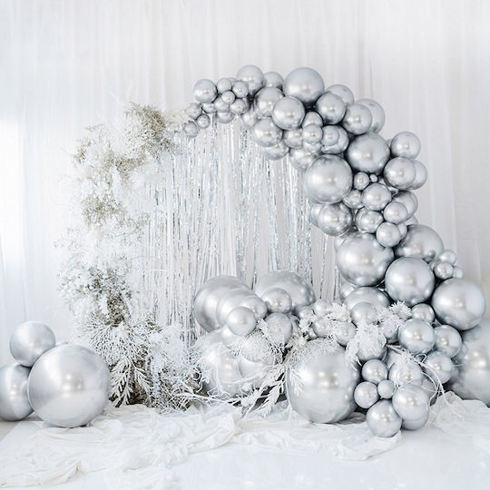 Wedding Jumbo Round Gray Balloon 60cm