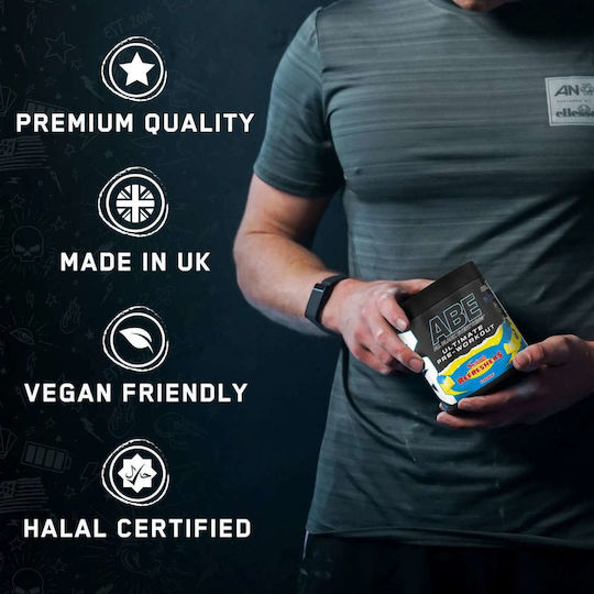 Applied Nutrition Abe All Black Everything Συμπλήρωμα Pre Workout 375gr 30 μερίδες Icy Blue Raz