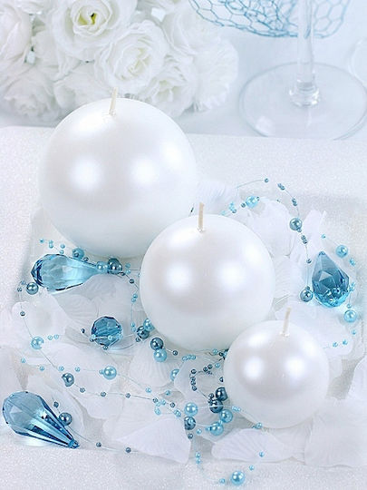 PartyDeco Μπάλα Λευκό