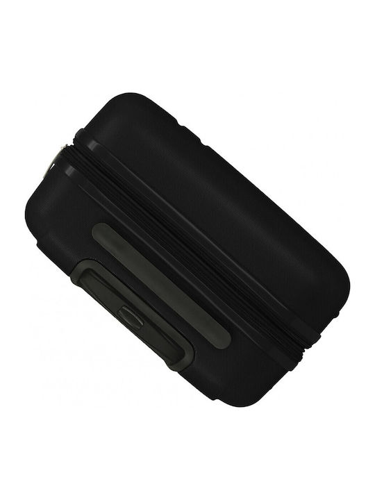 Roll Road Μεσαία Βαλίτσα Ταξιδίου Σκληρή Black Ύψους 65εκ.